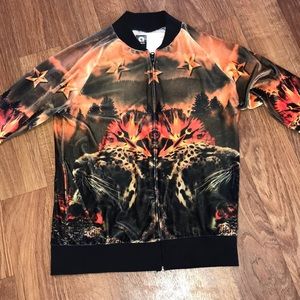 [L] Men’s Akademiks Velour Track Jacket